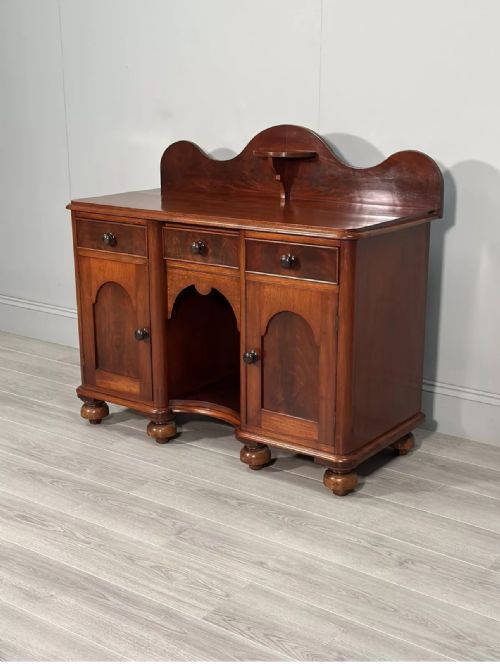 small mahogany sideboard by rh jsimpson c1880 - CATEGORY: ANTIQUE SIDEBOARDS - DATED VICTORIAN
