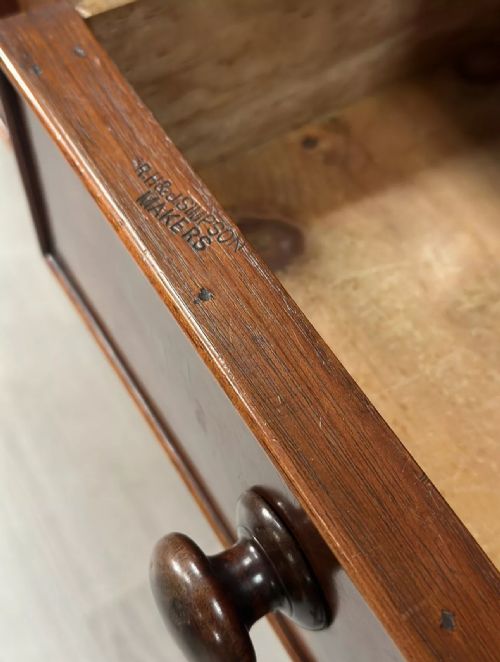 SMALL MAHOGANY SIDEBOARD BY RH JSIMPSON C1880 - ADDITIONAL PHOTO 2