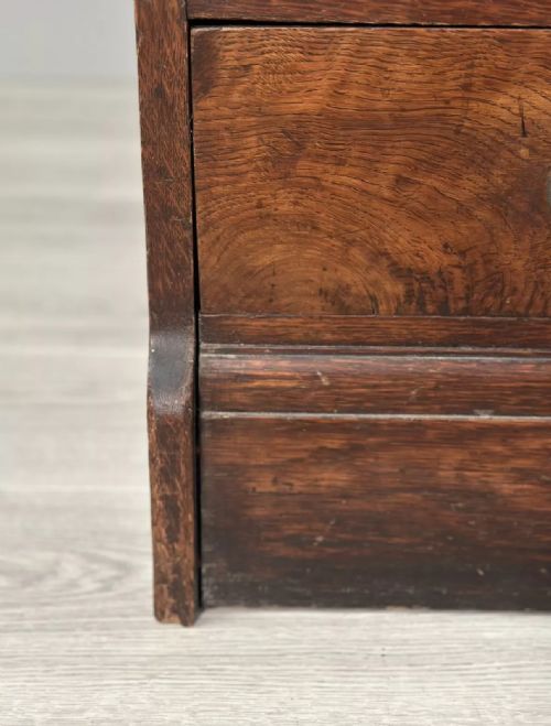 SMALL OAK BARRISTERS BOOKCASE C1910 - ADDITIONAL PHOTO 5