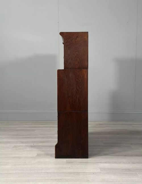 SMALL OAK BARRISTERS BOOKCASE C1910 - ADDITIONAL PHOTO 10