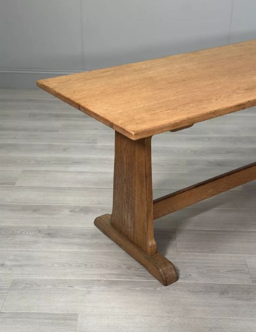 LARGE ANTIQUE OAK REFECTORY TABLE - ADDITIONAL PHOTO 1