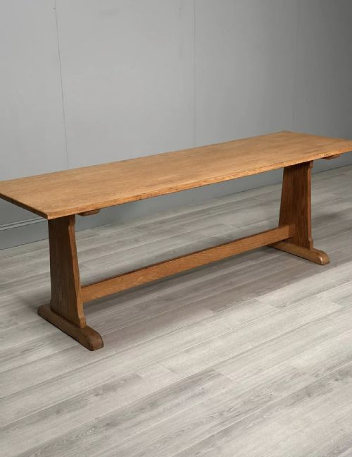 LARGE ANTIQUE OAK REFECTORY TABLE - ADDITIONAL PHOTO 3