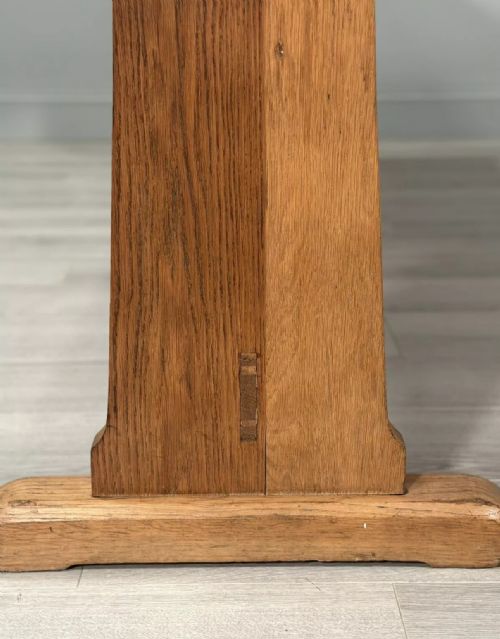 LARGE ANTIQUE OAK REFECTORY TABLE - ADDITIONAL PHOTO 8