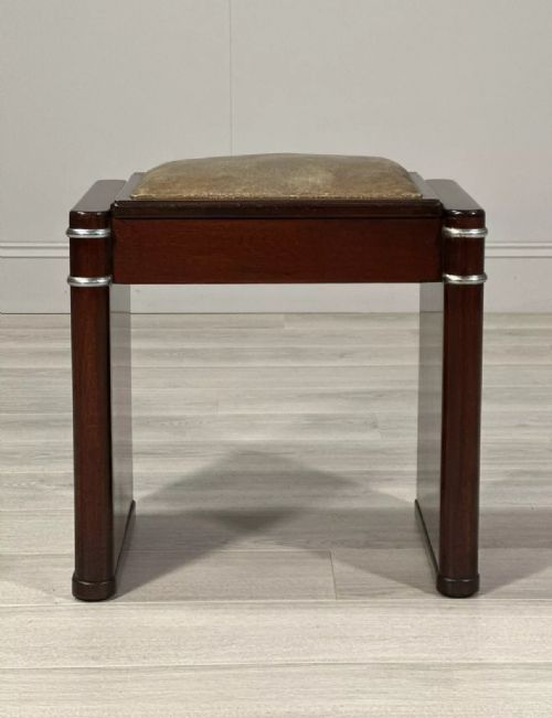1930S ART DECO STOOL - ADDITIONAL PHOTO 1