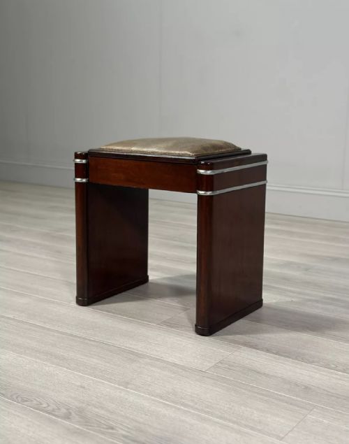 1930S ART DECO STOOL - ADDITIONAL PHOTO 2