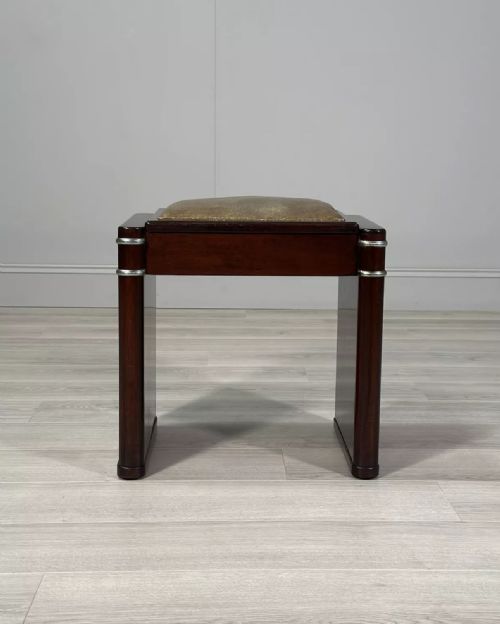 1930S ART DECO STOOL - ADDITIONAL PHOTO 5