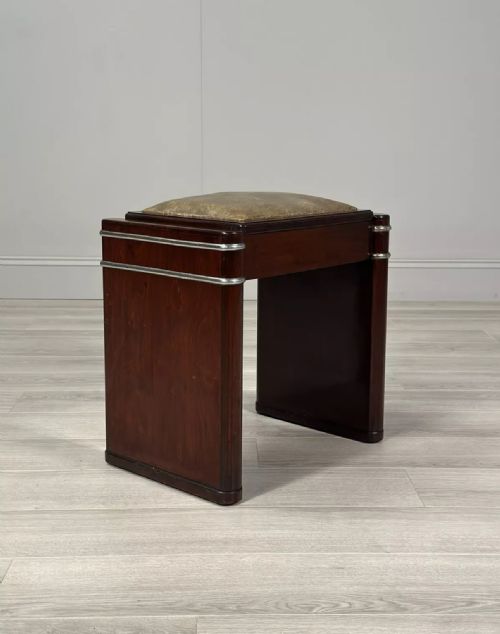 1930S ART DECO STOOL - ADDITIONAL PHOTO 8