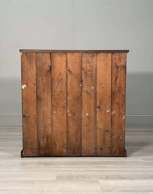 SMALL ANTIQUE OAK SCHOOL CUPBOARD - ADDITIONAL PHOTO 11