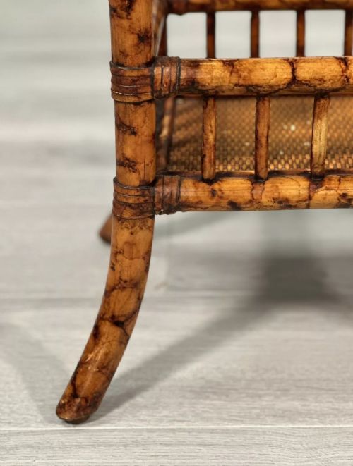ANTIQUE TIGER BAMBOO SIDE TABLE - ADDITIONAL PHOTO 2