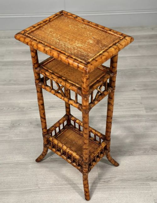 ANTIQUE TIGER BAMBOO SIDE TABLE - ADDITIONAL PHOTO 7