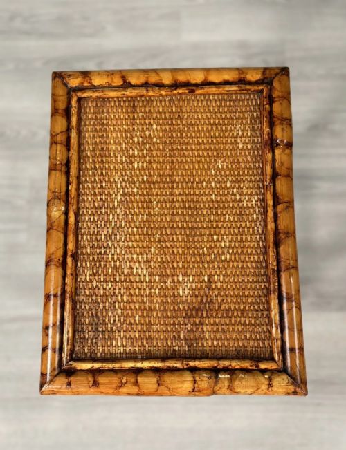 ANTIQUE TIGER BAMBOO SIDE TABLE - ADDITIONAL PHOTO 9