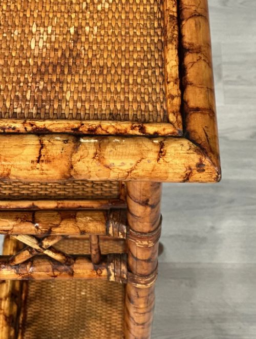 ANTIQUE TIGER BAMBOO SIDE TABLE - ADDITIONAL PHOTO 10