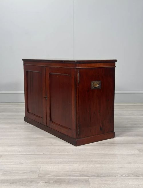 small 19th century campaign cupboard - CATEGORY: ANTIQUE SIDEBOARDS - DATED 19TH CENTURY