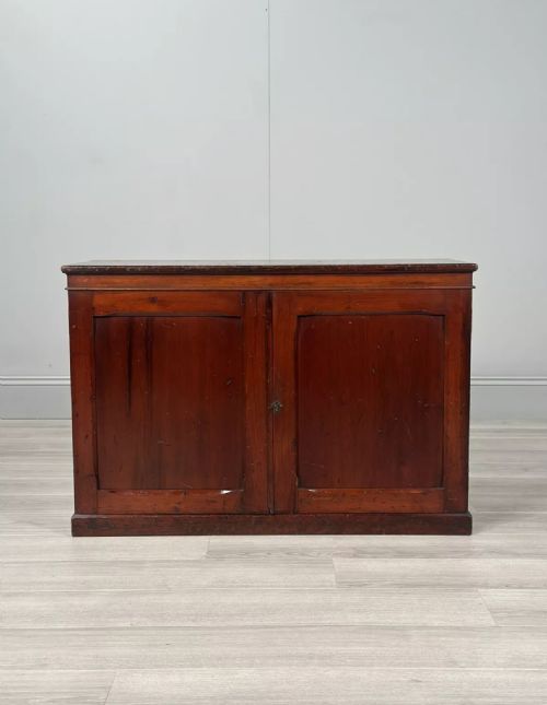 SMALL 19TH CENTURY CAMPAIGN CUPBOARD - ADDITIONAL PHOTO 1