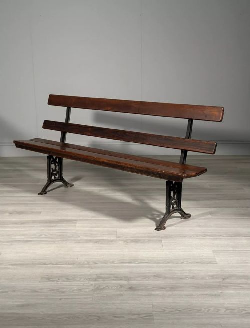 antique folding church bench - CATEGORY: ANTIQUE FURNITURE - DATED 1910