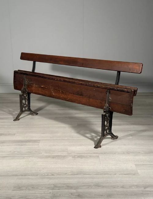 ANTIQUE FOLDING CHURCH BENCH - ADDITIONAL PHOTO 1