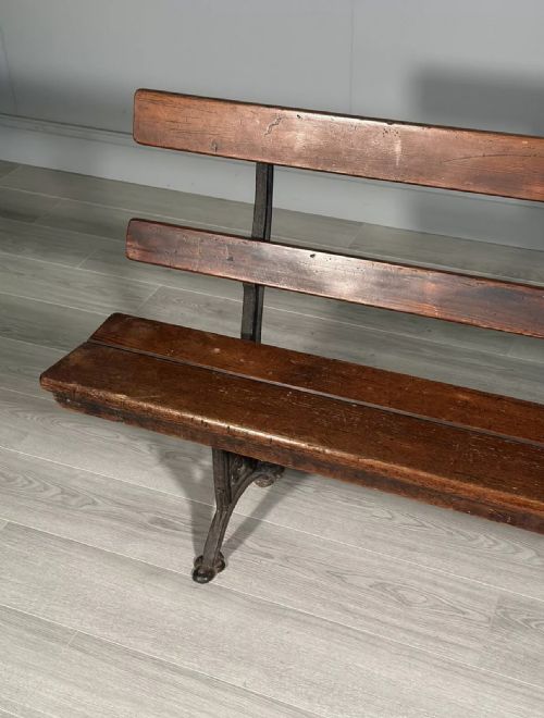 ANTIQUE FOLDING CHURCH BENCH - ADDITIONAL PHOTO 5