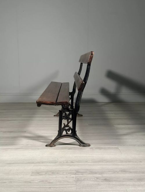 ANTIQUE FOLDING CHURCH BENCH - ADDITIONAL PHOTO 7