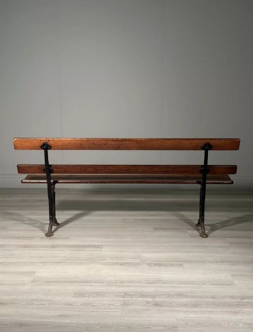 ANTIQUE FOLDING CHURCH BENCH - ADDITIONAL PHOTO 9