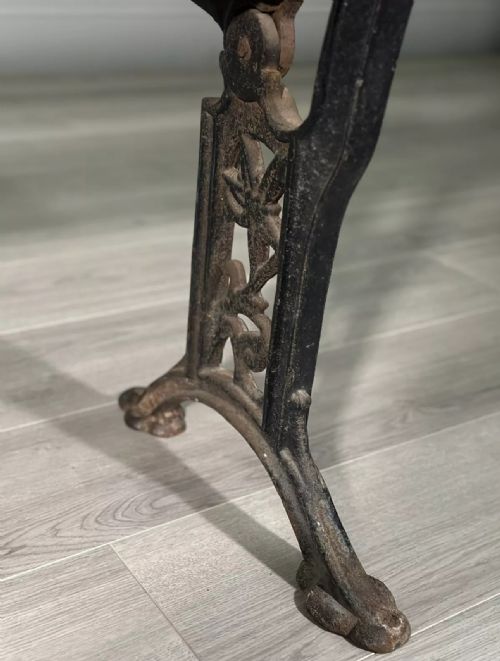 ANTIQUE FOLDING CHURCH BENCH - ADDITIONAL PHOTO 11