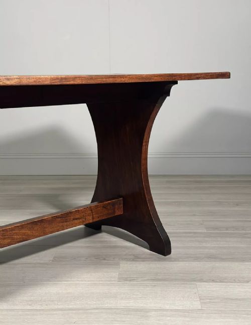 ARTS AND CRAFTS MAHOGANY DINING TABLE C1900 - ADDITIONAL PHOTO 2