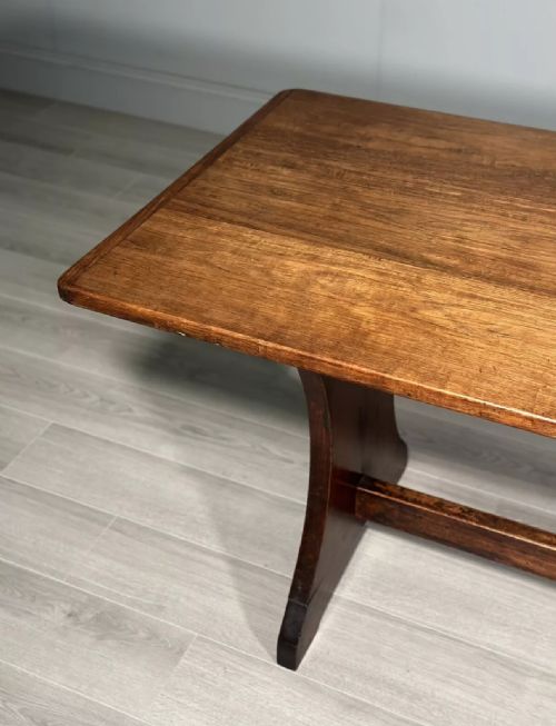 ARTS AND CRAFTS MAHOGANY DINING TABLE C1900 - ADDITIONAL PHOTO 3