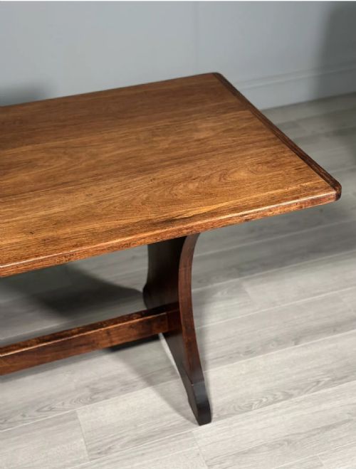 ARTS AND CRAFTS MAHOGANY DINING TABLE C1900 - ADDITIONAL PHOTO 4