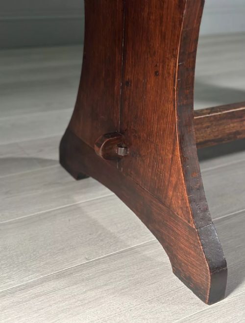 ARTS AND CRAFTS MAHOGANY DINING TABLE C1900 - ADDITIONAL PHOTO 6