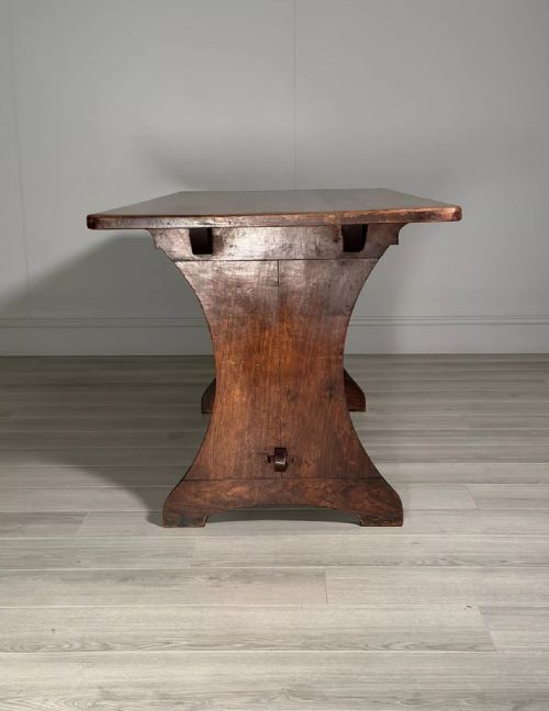 ARTS AND CRAFTS MAHOGANY DINING TABLE C1900 - ADDITIONAL PHOTO 7