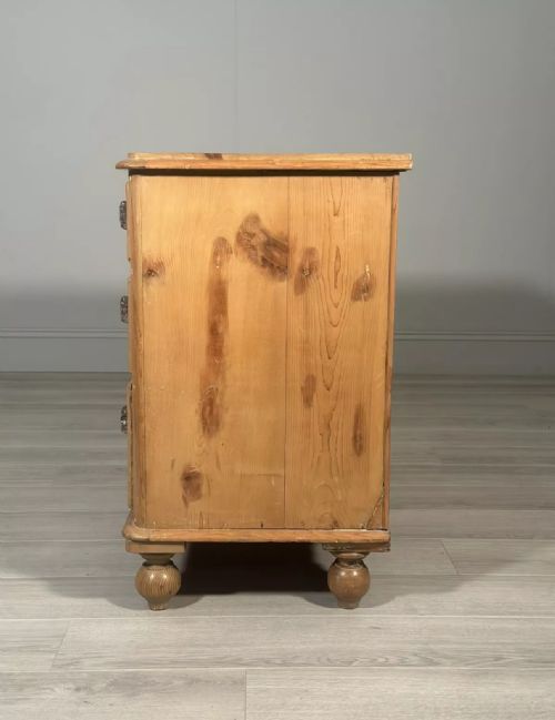 VICTORIAN PINE CHEST OF DRAWERS C1880 - ADDITIONAL PHOTO 7