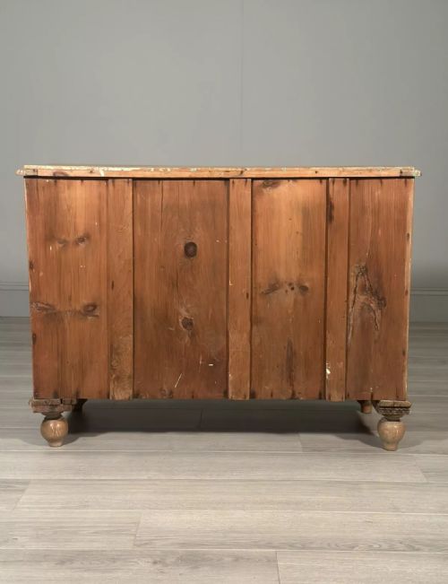 VICTORIAN PINE CHEST OF DRAWERS C1880 - ADDITIONAL PHOTO 8