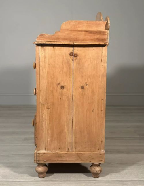 19TH CENTURY PINE CHEST OF DRAWERS - ADDITIONAL PHOTO 8