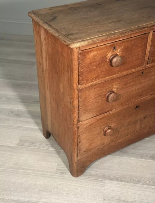 EARLY VICTORIAN PINE CHEST OF DRAWERS C1850 - ADDITIONAL PHOTO 2