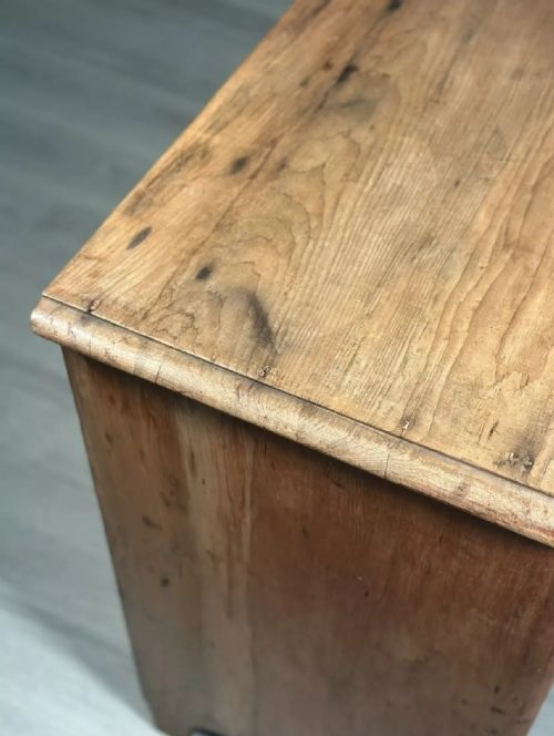 EARLY VICTORIAN PINE CHEST OF DRAWERS C1850 - ADDITIONAL PHOTO 10