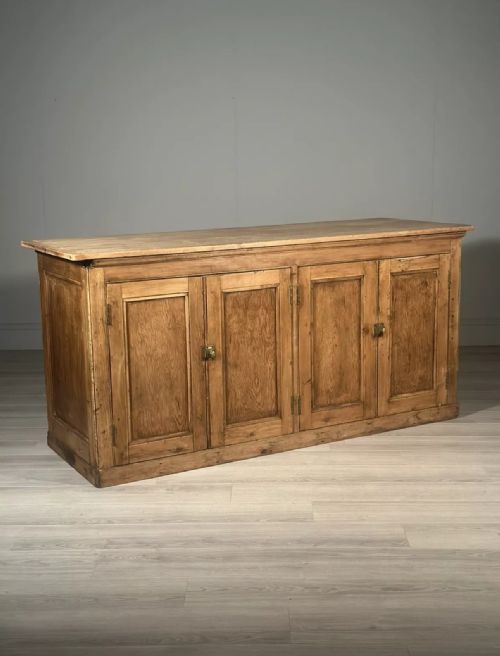 large antique pine shop counter - CATEGORY: ANTIQUE SIDEBOARDS - DATED 1910