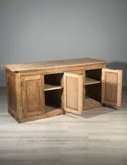 LARGE ANTIQUE PINE SHOP COUNTER - ADDITIONAL PHOTO 2