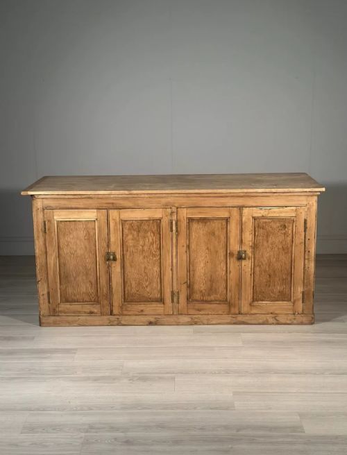 LARGE ANTIQUE PINE SHOP COUNTER - ADDITIONAL PHOTO 3