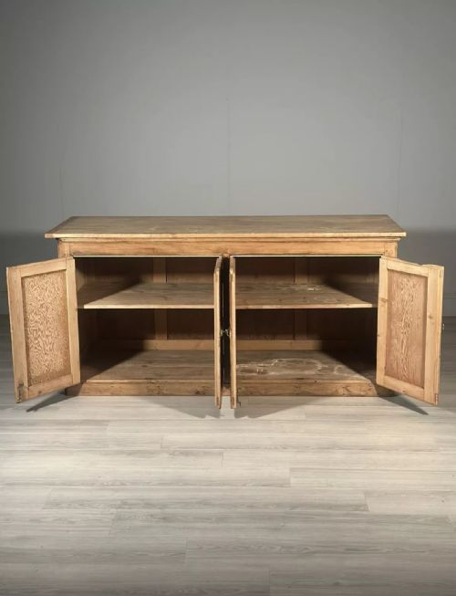 LARGE ANTIQUE PINE SHOP COUNTER - ADDITIONAL PHOTO 4