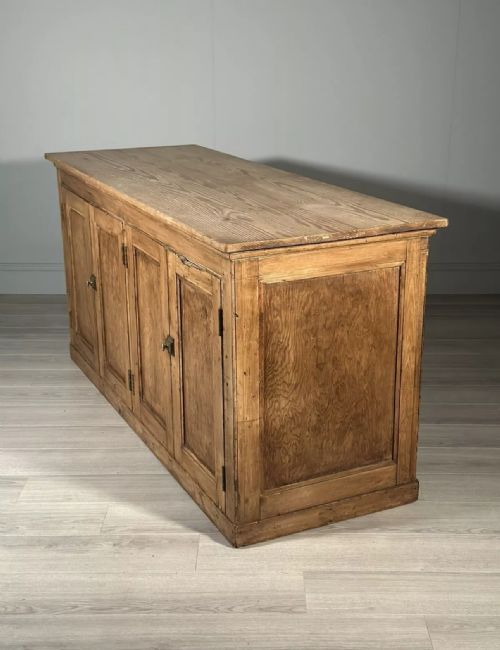 LARGE ANTIQUE PINE SHOP COUNTER - ADDITIONAL PHOTO 10