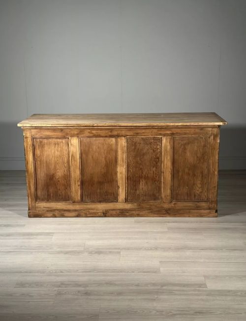 LARGE ANTIQUE PINE SHOP COUNTER - ADDITIONAL PHOTO 12