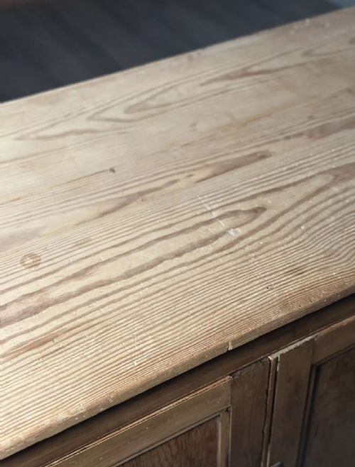 LARGE ANTIQUE PINE SHOP COUNTER - ADDITIONAL PHOTO 16