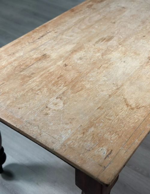 VICTORIAN PINE TOP DINING TABLE - ADDITIONAL PHOTO 10