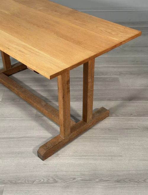 SMALL ARTS AND CRAFTS OAK REFECTORY TABLE C1930 - ADDITIONAL PHOTO 1