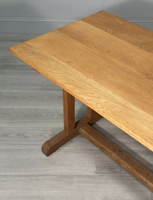 SMALL ARTS AND CRAFTS OAK REFECTORY TABLE C1930 - ADDITIONAL PHOTO 2