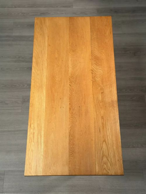 SMALL ARTS AND CRAFTS OAK REFECTORY TABLE C1930 - ADDITIONAL PHOTO 8