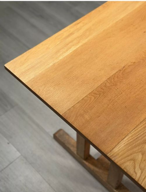 SMALL ARTS AND CRAFTS OAK REFECTORY TABLE C1930 - ADDITIONAL PHOTO 9