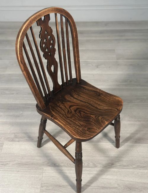 A SET OF 6 19TH CENTURY WHEELBACK DINING CHAIRS - ADDITIONAL PHOTO 10