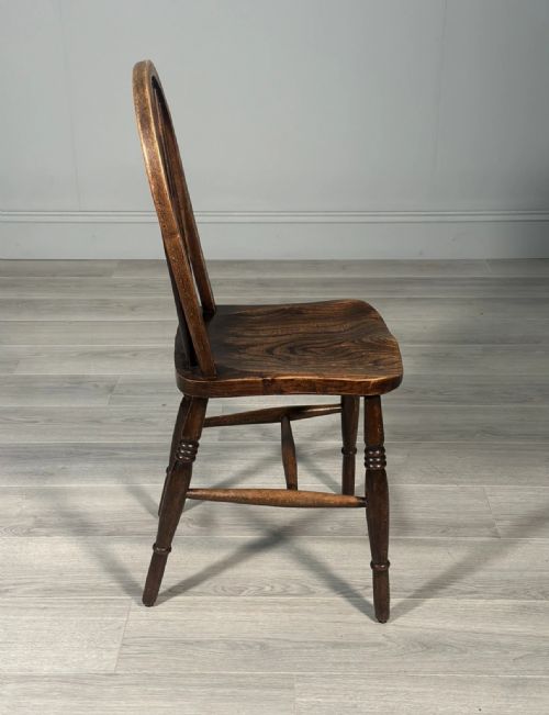A SET OF 6 19TH CENTURY WHEELBACK DINING CHAIRS - ADDITIONAL PHOTO 11