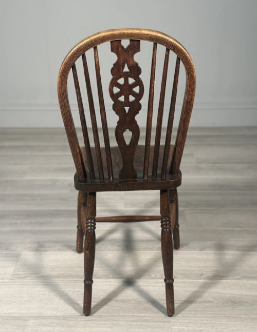 A SET OF 6 19TH CENTURY WHEELBACK DINING CHAIRS - ADDITIONAL PHOTO 13