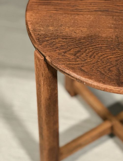 SMALL ANTIQUE HEALS SIDE TABLE C1930 - ADDITIONAL PHOTO 3